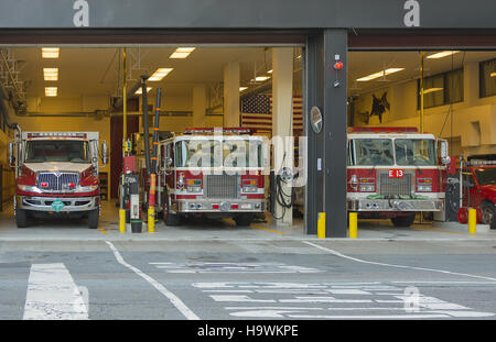 San Francisco, CA, USA, 22. Oktober 2016; Feuerwehr-LKW in San Francisco Stockfoto