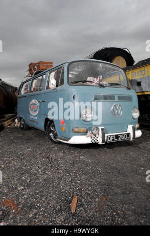 1971 VW Volkswagen Erker Wohnmobil Stockfoto