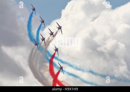 Dassault / Dornier Alpha Jets der Patrouille de France auf der RIAT Fairford 2010 Stockfoto