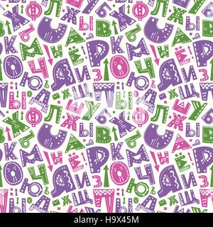 Nahtlose Hintergrund mit grünen Blumen Stock Vektor