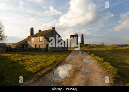 Elster mein einer alten verlassenen führen mein in der Peak-District-Derbyshire Stockfoto