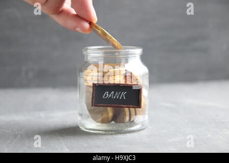 Geschäftliche Darlehen von einer Bank-Idee. Stockfoto