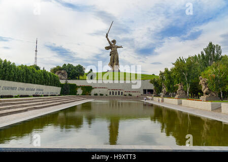 Platz der Heroes.Memorial Komplex Mamajew Kurgan in Wolgograd. Russland Stockfoto