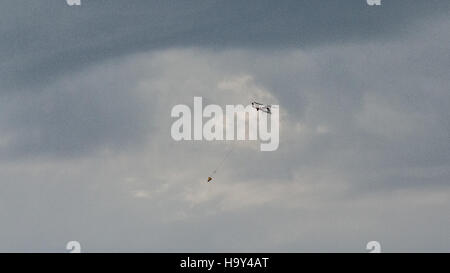 Das Big Windy Complex Wildlands Fire, das sich in der Nähe von Galice und Merlin, Oregon, befand, war ein bedeutendes Waldbrand-Ereignis, das von verschiedenen Bundesbehörden, einschließlich des USDA Forest Service und USFS, verwaltet wurde. Der Brand betraf einen großen Teil des Landes und umfasste komplexe Strategien zur Brandbekämpfung zum Schutz der Wildtiere und der natürlichen Ressourcen in der Region. Stockfoto