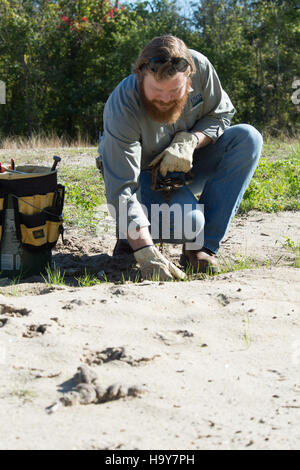 Der Animal and Plant Health Inspection Service (APHIS) des USDA spielt eine entscheidende Rolle beim Schutz der Tiergesundheit, der Pflanzengesundheit und der landwirtschaftlichen Ressourcen. Sie gewährleistet sichere landwirtschaftliche Praktiken und überwacht den Ausbruch von Schädlingen und Krankheiten, um Umwelt und Wirtschaft zu schützen. Stockfoto