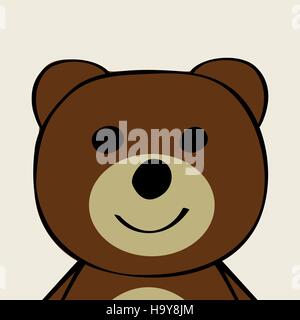 Lustige Cartoon Tierspielzeug zu tragen. Vektor-Illustration. Stock Vektor