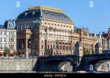 Nationaltheater Prag Tschechische Republik Stockfoto