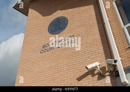 Scunthorpe Court Centre befindet sich in der Laneham Street der Stadt North Lincolnshire. Stockfoto