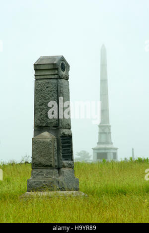 Schlachtfeld Denkmal, Gettysburg National Military Park, Pennsylvania Stockfoto