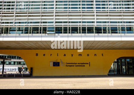 Das Berlaymont-Gebäude der Sitz der Europäischen Kommission, Brüssel, Belgien Stockfoto