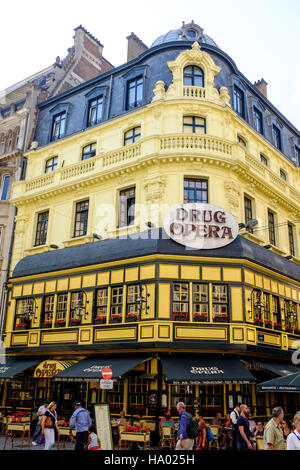 Das Restaurant Opera Medikament, Brüssel, Belgien Stockfoto