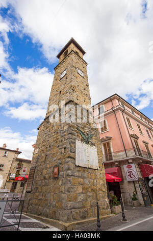 Amatrice, einer Stadt in der Provinz Rieti in Italy.City 24. August 2016 durch ein Erdbeben zerstört Stockfoto