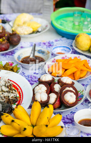 Obst, My An Hung Landwirtschaft Dorf, Mekong River, Vietnam, Asien Stockfoto