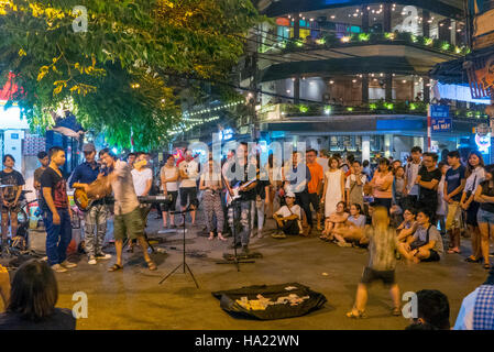 Tuyen Pho Di Bo, Walking Street, Old Quarter, Hanoi, Vietnam, Asien Stockfoto