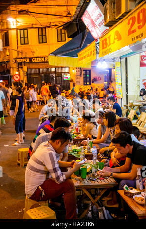 Tuyen Pho Di Bo, Walking Street, Old Quarter, Hanoi, Vietnam, Asien Stockfoto