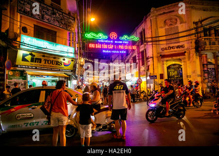 Tuyen Pho Di Bo, Walking Street, Old Quarter, Hanoi, Vietnam, Asien Stockfoto