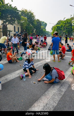 Alte Viertel, Hanoi, Vietnam, Asien Stockfoto