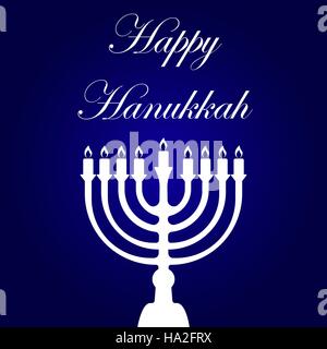 Hintergrund mit Text und traditionellen Elementen für Hanukkah feiern Stock Vektor