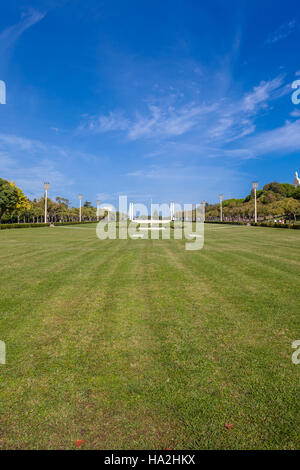 Eduardo VII Park in Lissabon, Portugal. Der größte Park im Zentrum Stadt. Neben dem legendären Marques de Pombal Kreisverkehr gebaut Stockfoto