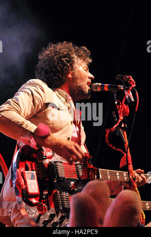 Wayne Coyne von Flaming Lips bei Jam der Captain Morgan auf dem Fluss bei Festival Pier 24. Mai 2008 in Philadelphia, Pa. Stockfoto