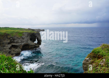 Kap Manzamo, Okinawa, Japan Stockfoto