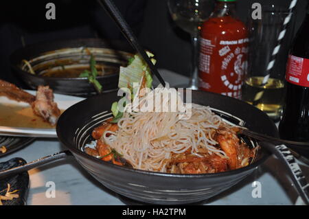 Neue vietnamesische Restaurant Le Hanoi China Town, die eine breite Palette an Gerichten und Gourmetküche serviert Stockfoto