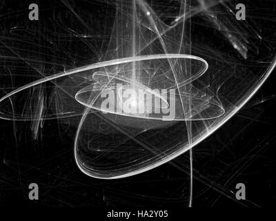 Abstrakte Lightpainting - Digital generiert Stockfoto