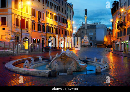 An der Piazza di Spagna in Rom anzeigen Stockfoto