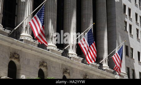 Vereinigte Staaten von Amerika-Flaggen Stockfoto