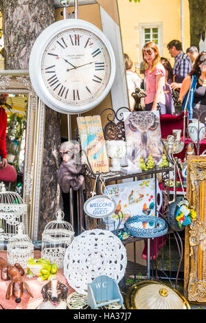 Straßenszene, Stuttgart-Frühlings-Flohmarkt Stockfoto