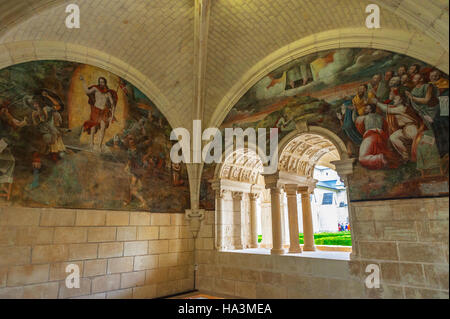 Besuch der Königlichen Abtei von Fontevraud Stockfoto