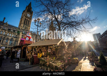 Manchester-Weihnachtsmärkte Stockfoto