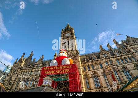 Frohe Weihnachten, Manchester Stockfoto