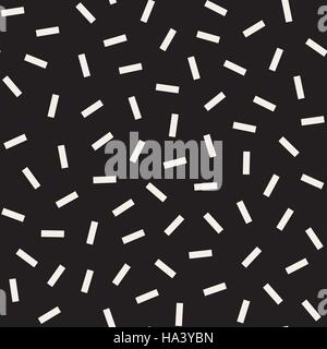 Vektor nahtlose schwarz-weiß durcheinander Linien geometrisch Stock Vektor