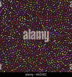 Nahtlose und schwarz Multicolor Konfetti verstreut Vektormuster Stock Vektor