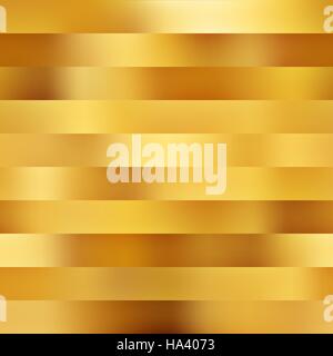 Nahtlose goldenen Schattierungen Querstreifen Vektormuster Stock Vektor