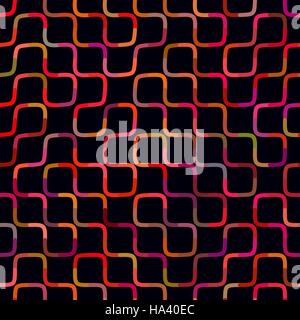 Vektor nahtlose Multicolor Labyrinth Linien geometrisch Stock Vektor
