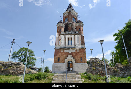 Gardoš Turm oder Millennium Tower, und auch bekannt als Kula Sibinjanin Janka. Stadtteil Zemun, Belgrad, Serbien Stockfoto