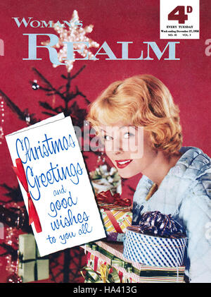 Abdeckung des Weibes Reich Magazin für 27. Dezember 1958 Stockfoto