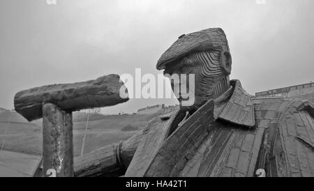 Freddie Gilroy und Bergen-Belsen Überlebende von Ray Lonsdale Stockfoto