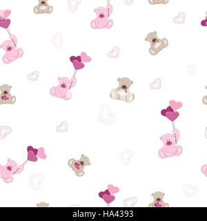 Hand gezeichnet Teddybär Stock Vektor