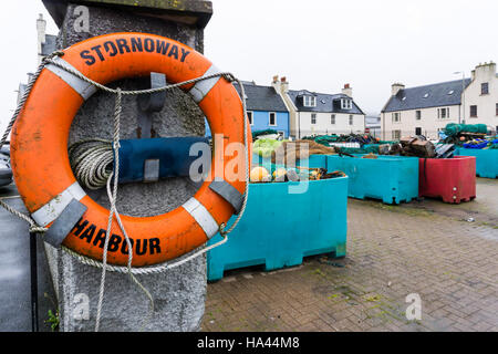 Stornoway Hafen auf der Isle of Lewis auf den äußeren Hebriden. Stockfoto