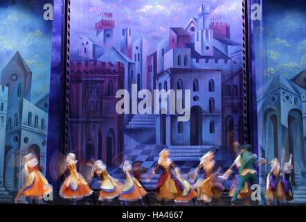 Sofia, Bulgarien - 24. November 2016: Künstler der Moskauer Cityballett Romeo und Julia Schauspiel in Bulgariens National Palace of Culture durchführen. Stockfoto