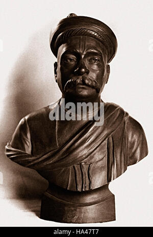 Statue von Bal Gangadhar Tilak, bekannt als Lokmanya Tilak. Stockfoto