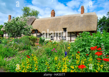 Anne Hathaway Cottage, Cottage Lane, Shottery, Stratford-upon-Avon, Warwickshire, England, Vereinigtes Königreich Stockfoto