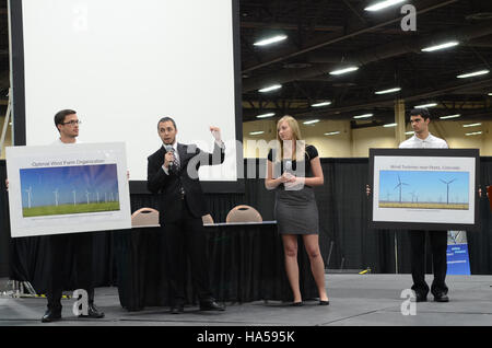 Das Energieministerium setzt sein Engagement für Energieeffizienz fort und unterstützt die Entwicklung nachhaltiger Energielösungen zur Verringerung der Umweltauswirkungen in den Vereinigten Staaten. Stockfoto