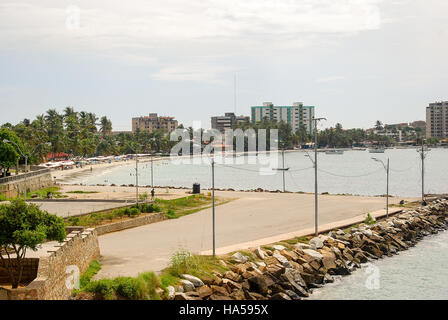 Angelboote/Fischerboote liegen auf die Bahia de Pampatar in Venezuela Isla de Margarita verankert Stockfoto