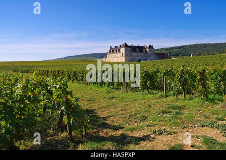 Chateau du Clos de Vougeot, Burgund - Chateau du Clos de Vougeot, Cote d ' or, Burgund in Frankreich Stockfoto