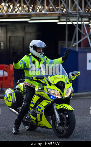 Metropolitan Polizeimotorrad, London, Vereinigtes Königreich Stockfoto