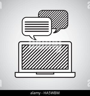 Hand Zeichnung Blase Rede Diagonale Linien Vektor Illustration Eps 10 Stock Vektor